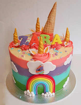 Rainbow-cake